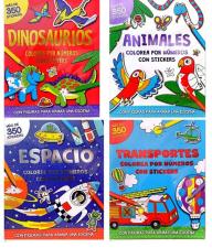 Colorea x nº c/stickers-4T