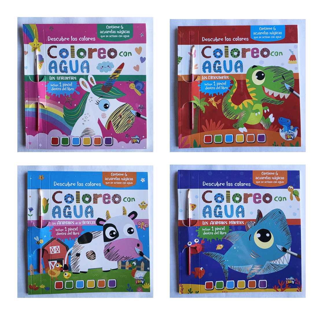 Coloreo con agua (4t.)