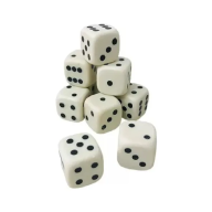 Dado 16 mm blancos