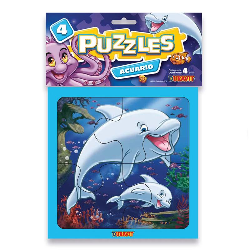  4 Puzzles De 4 Piezas