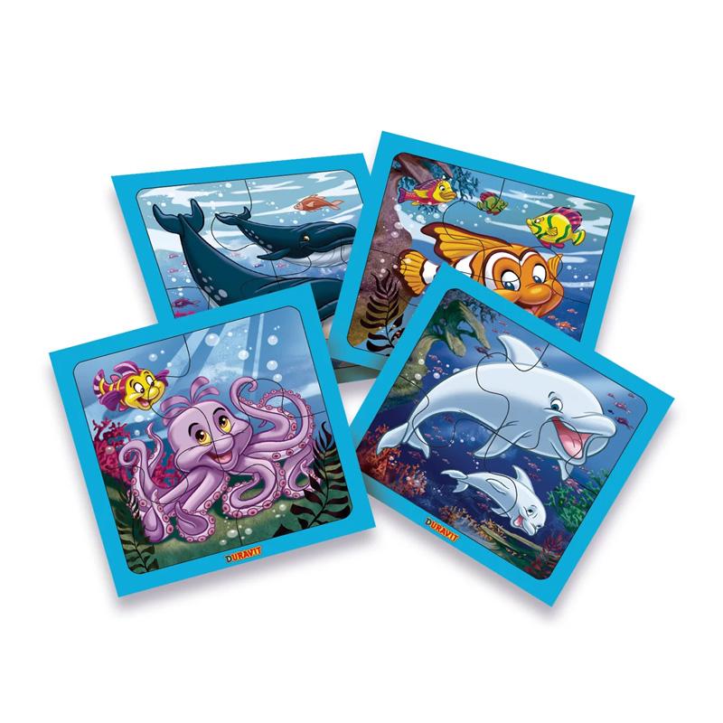  4 Puzzles De 4 Piezas