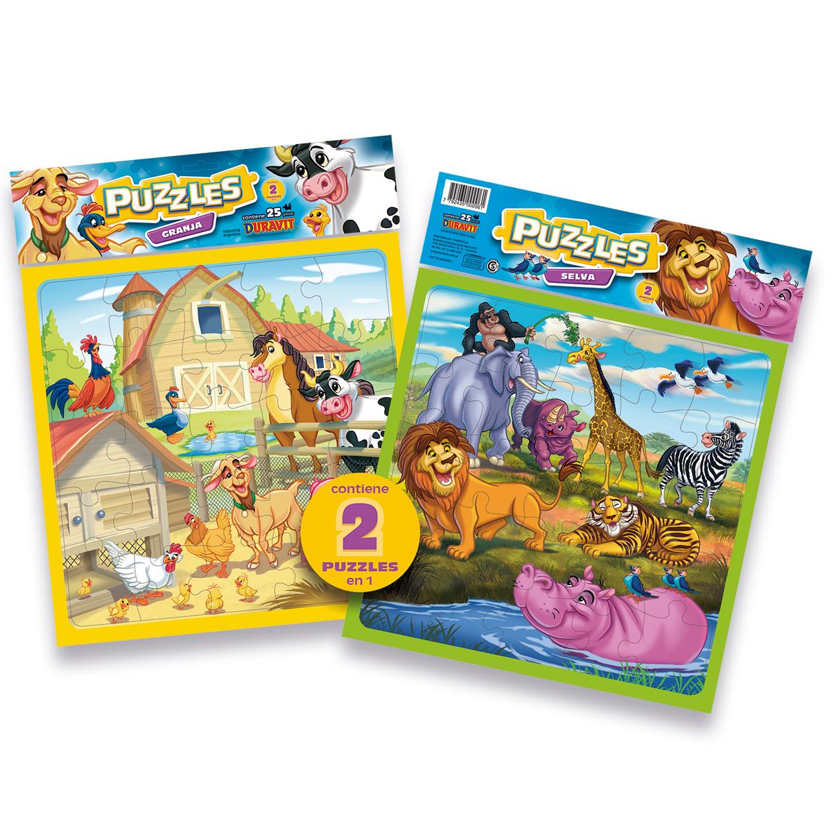  Puzzle Granja/Zoo 2 en 1