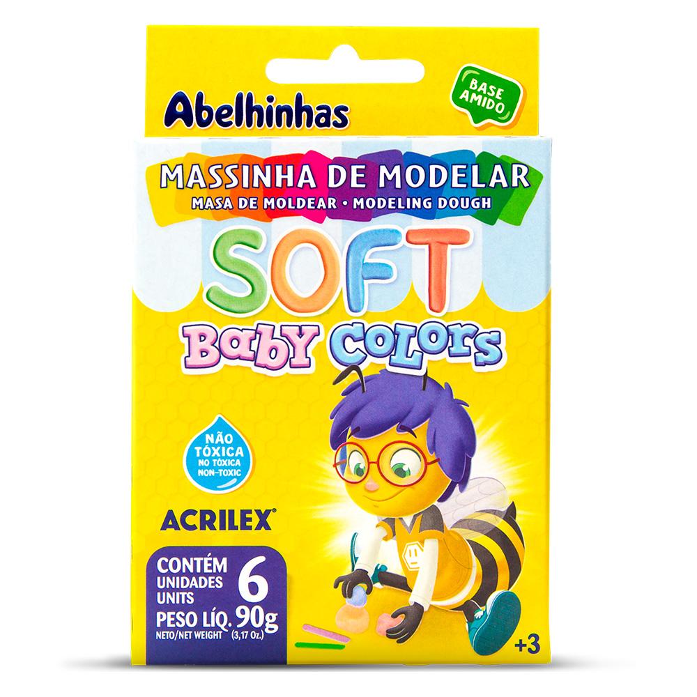 Masa soft 6 col Pastel x 90gr