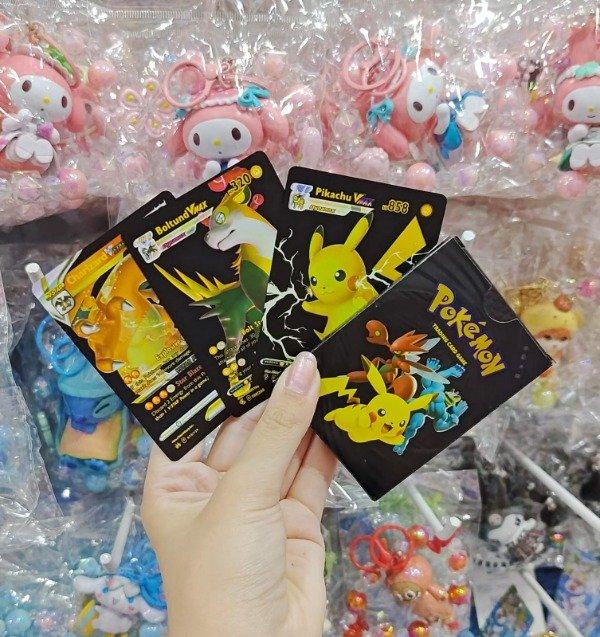 Mazo de cartas Pokemon doradas/palteadas/ negras