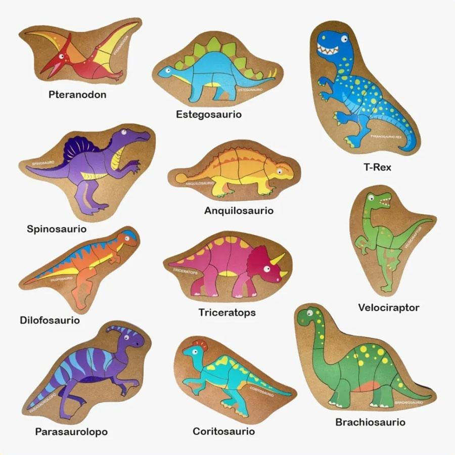 Romp. Animales/Dinos de madera