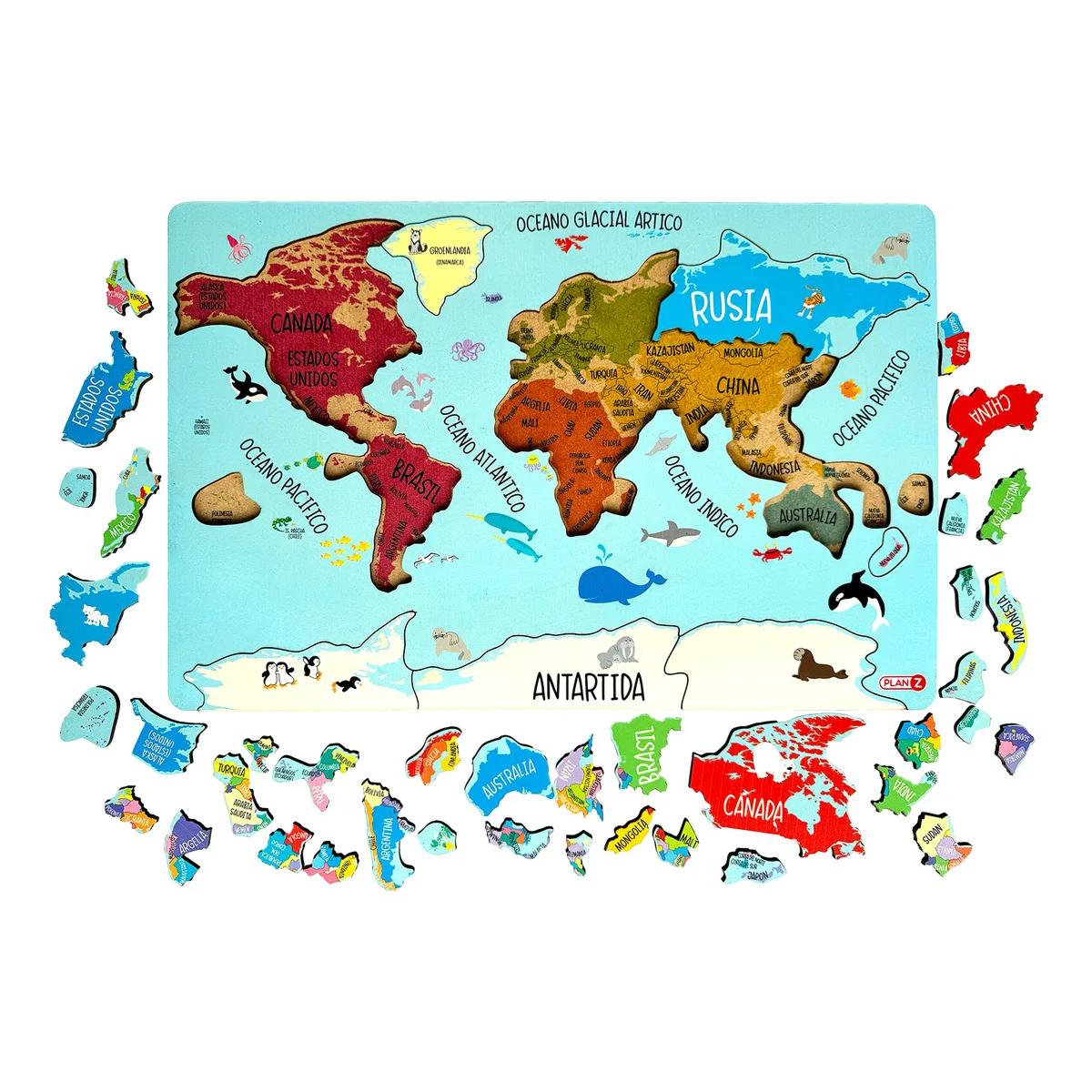 Encastre Mapa Mundi