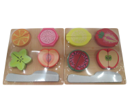 Frutas de madera c/velcro 2mod-BL9409