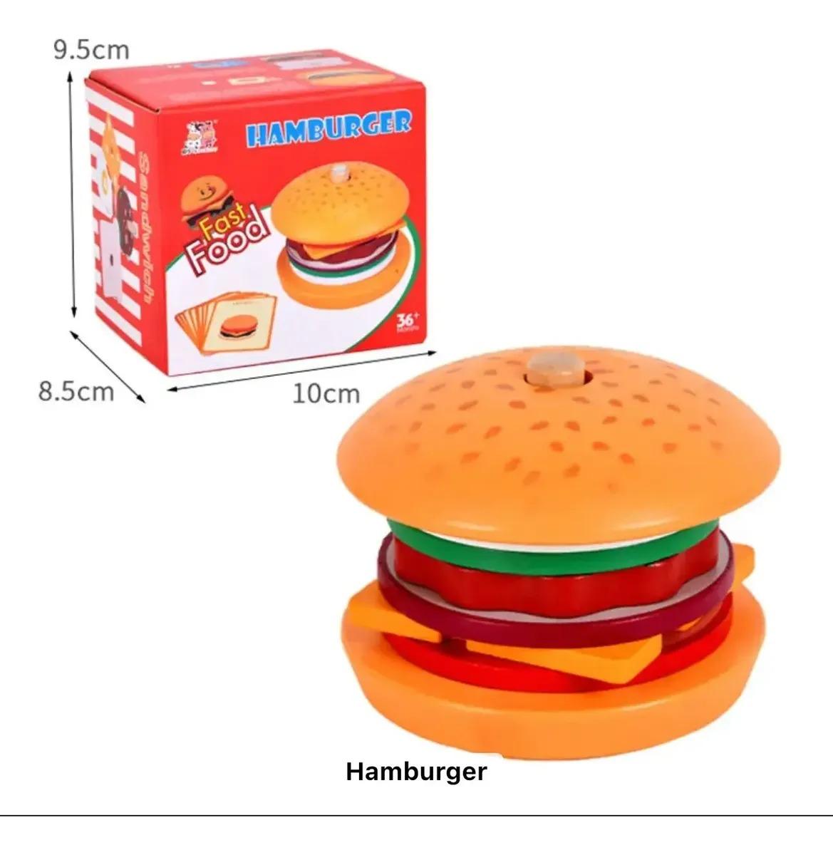  Encastre de madera hamburguesa-BL10034