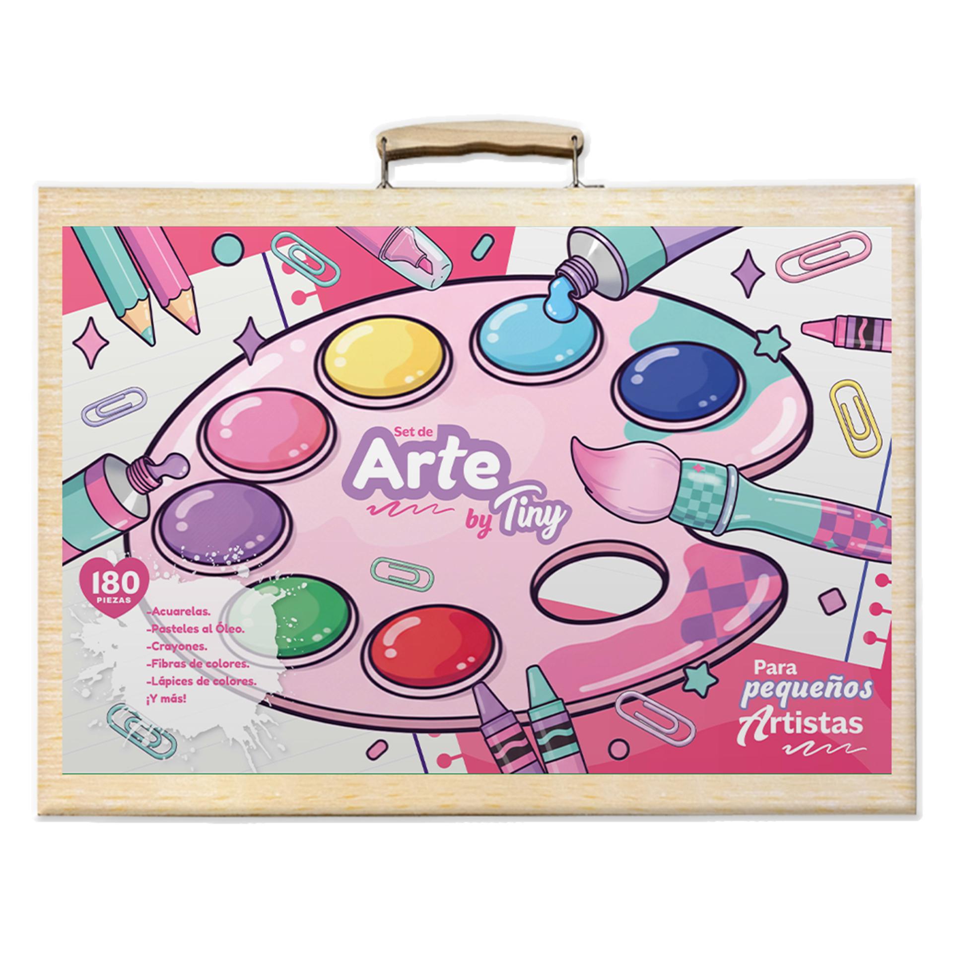 Set de arte valija de madera 220pzs Tiny-57486
