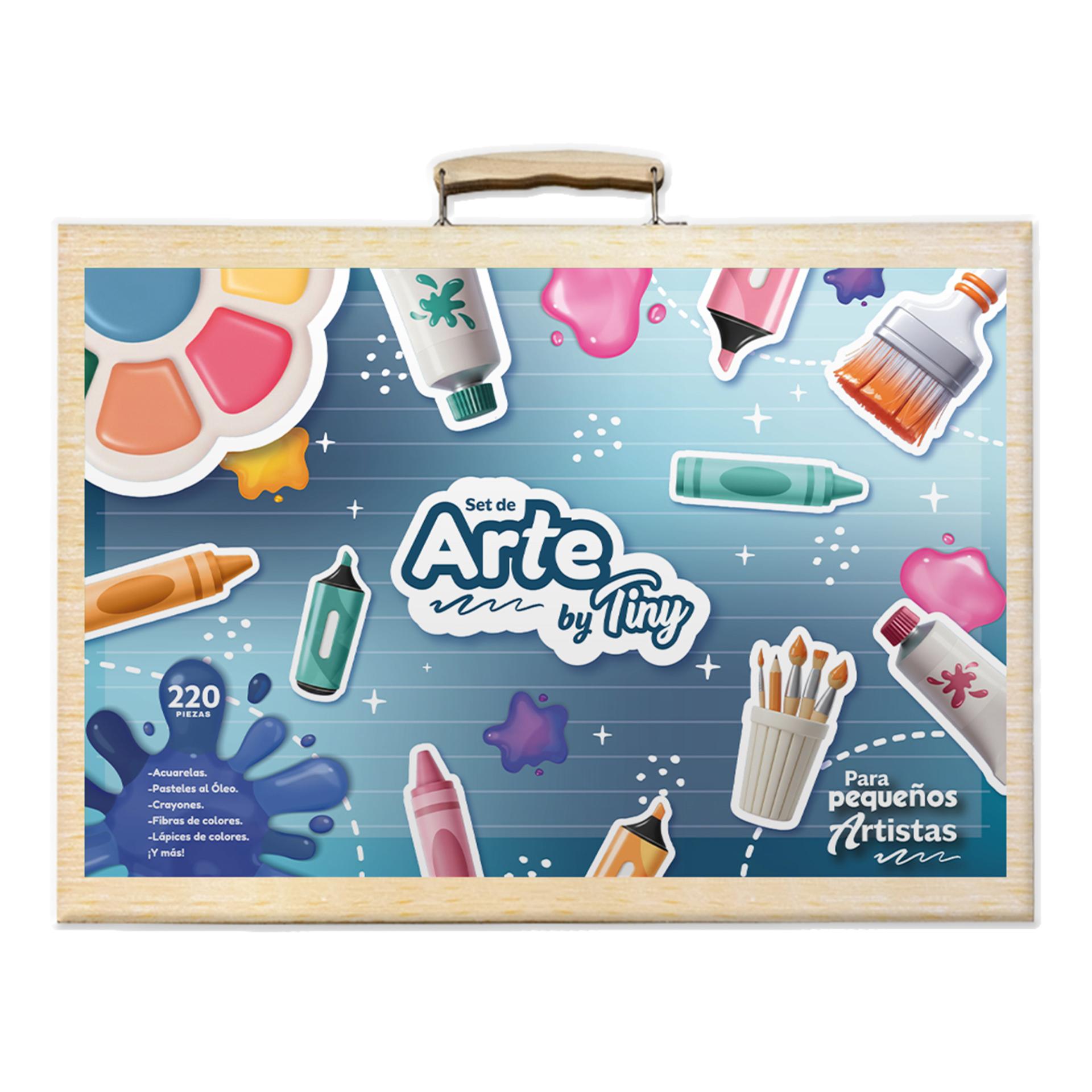 Set de arte valija de madera 220pzs Tiny-57487