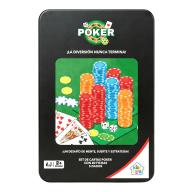 Set de poker 80 fichas 2 mazos 5 dados-57475