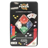 et de cartas de poker + 100 fichas-57474