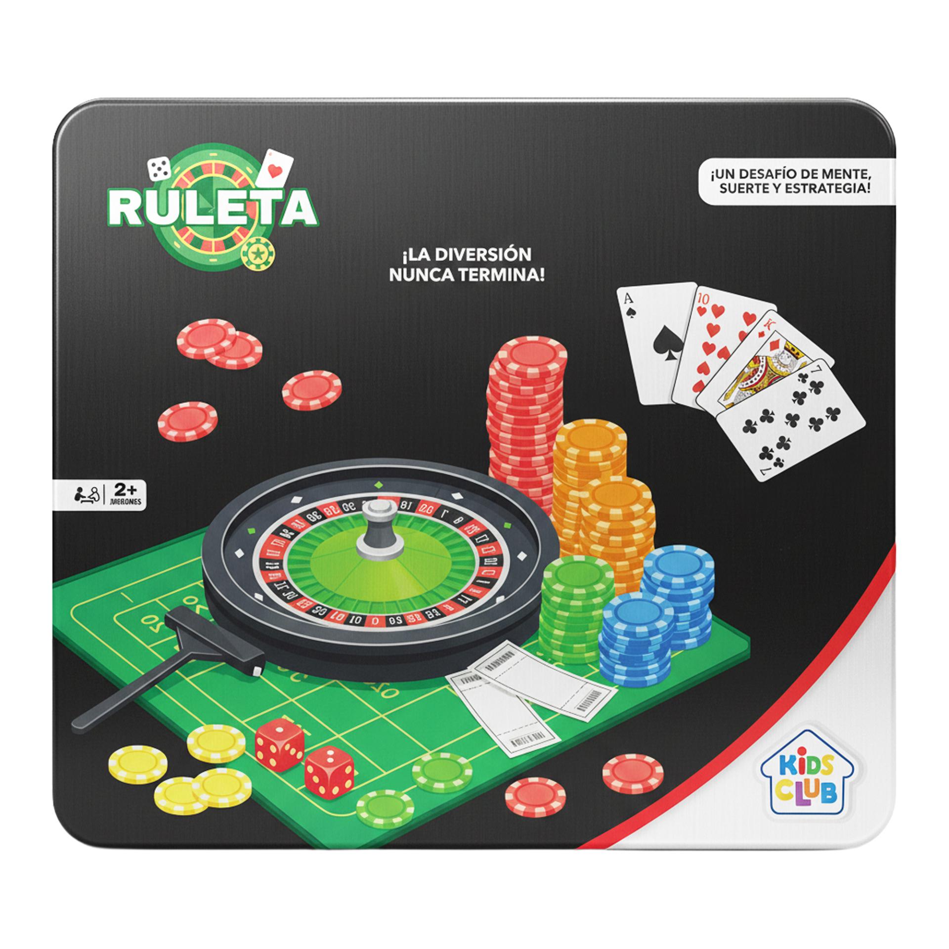 Set de poker con ruleta-57479
