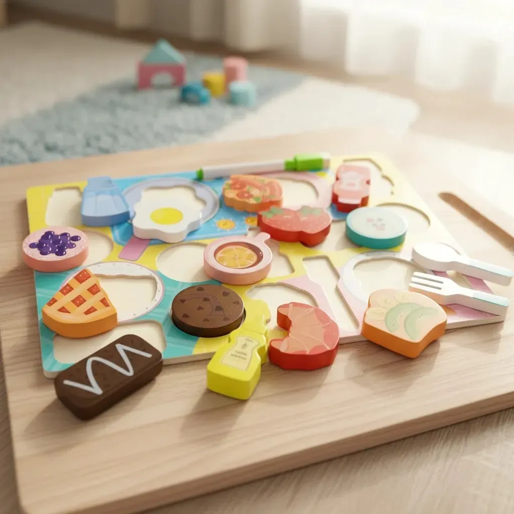Tablero de Madera frutas de encastre-BL363