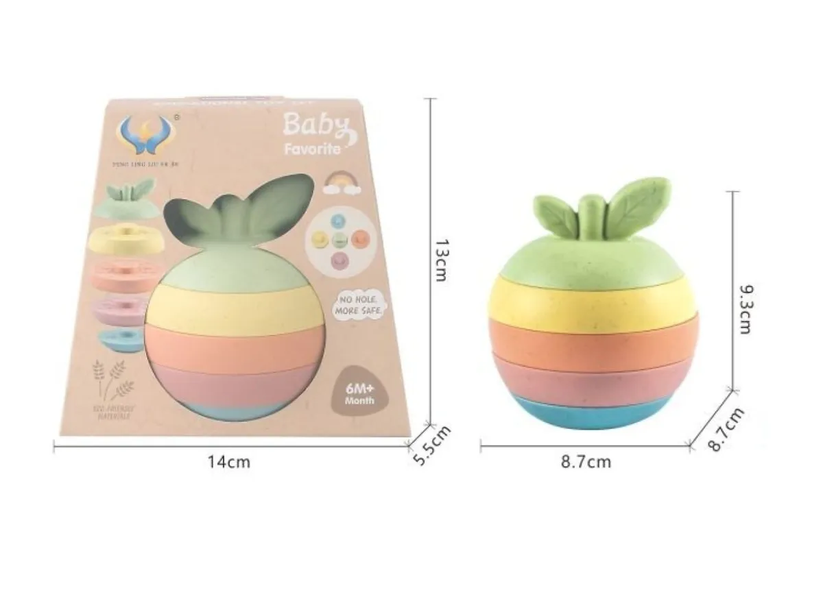 Manzana de silicona apilable - BL329