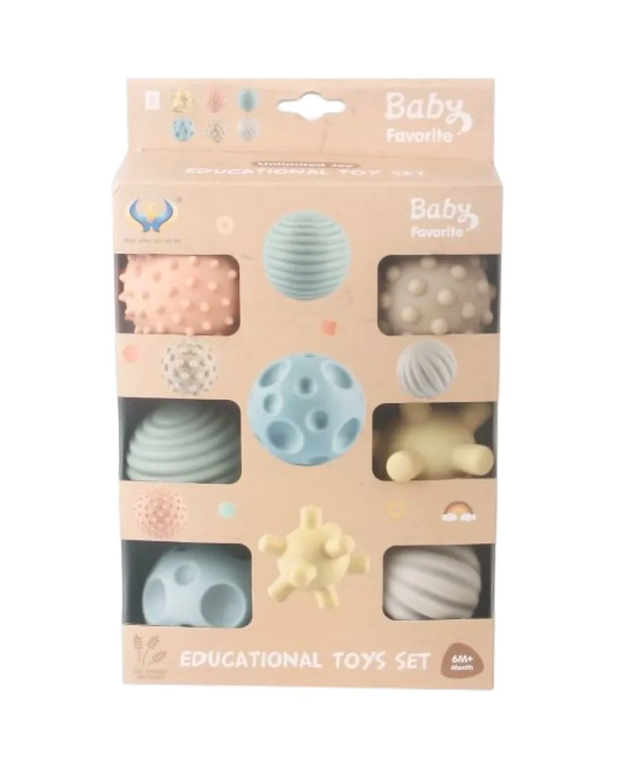 Pelotas de silicona con textura x 6-BL333