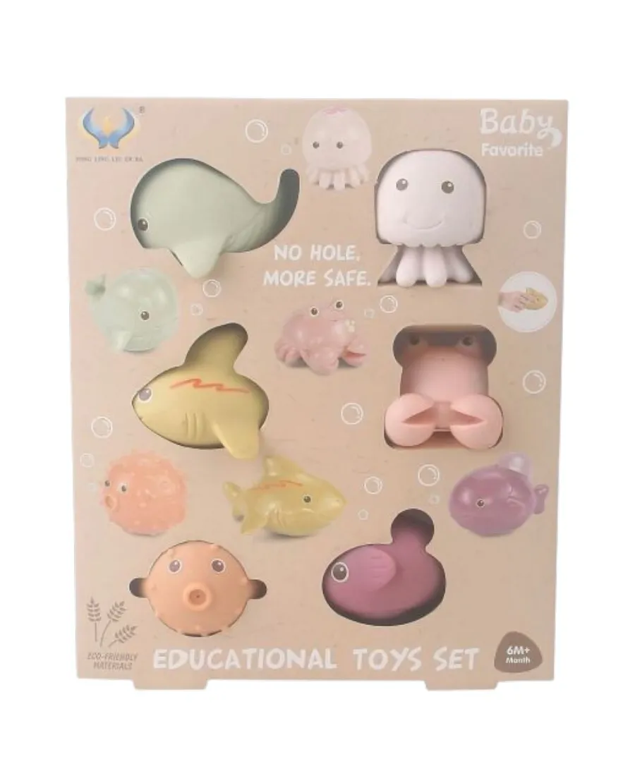 Animalitos de silicona para el agua x 6-BL336