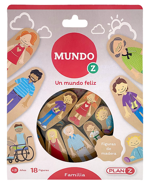 Familia figuras de madera 