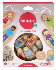 Familia figuras de madera 