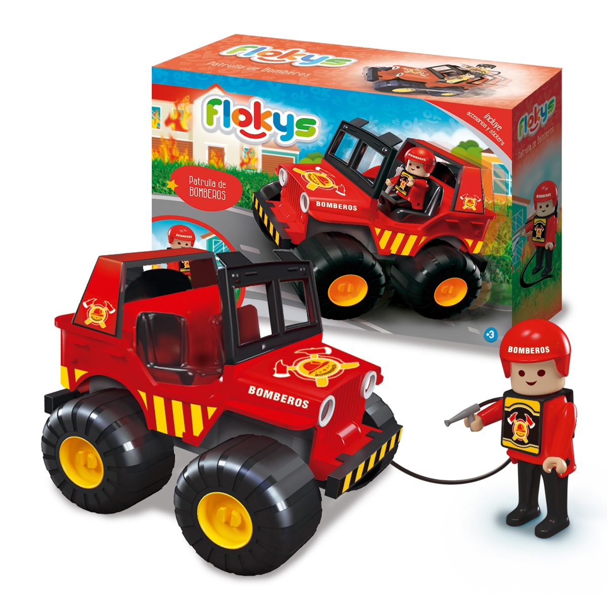 Flokys-Jeep bomberos rescate