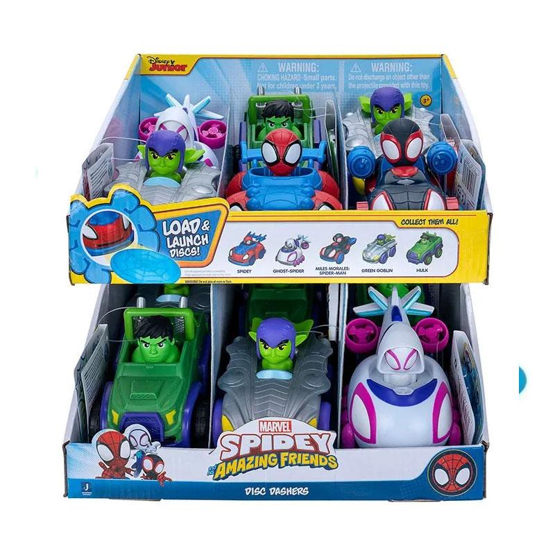 Auto Spidey c/lanza disc 5m
