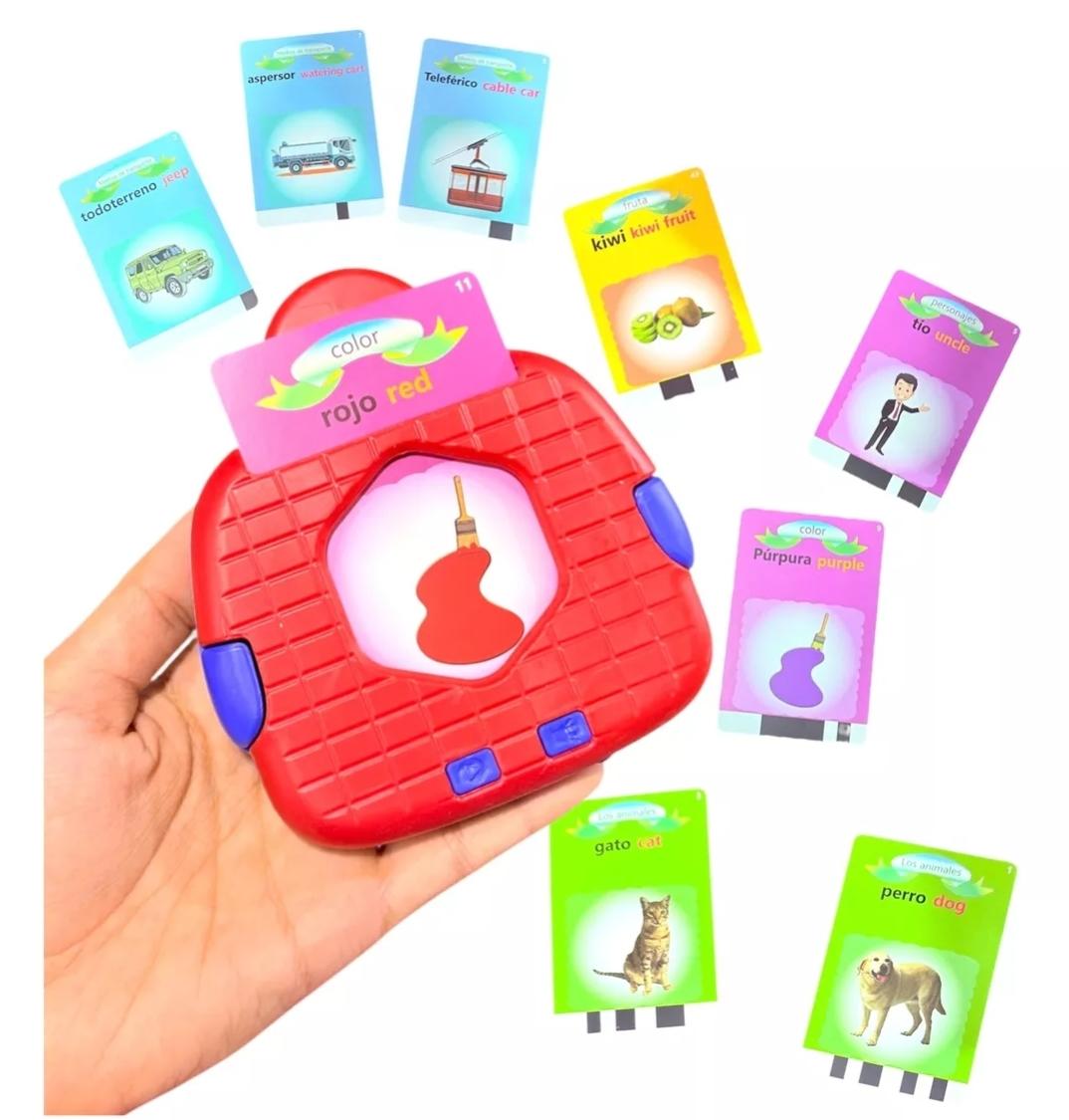 Tarjeta flash con parlante Inglés y español 5mod