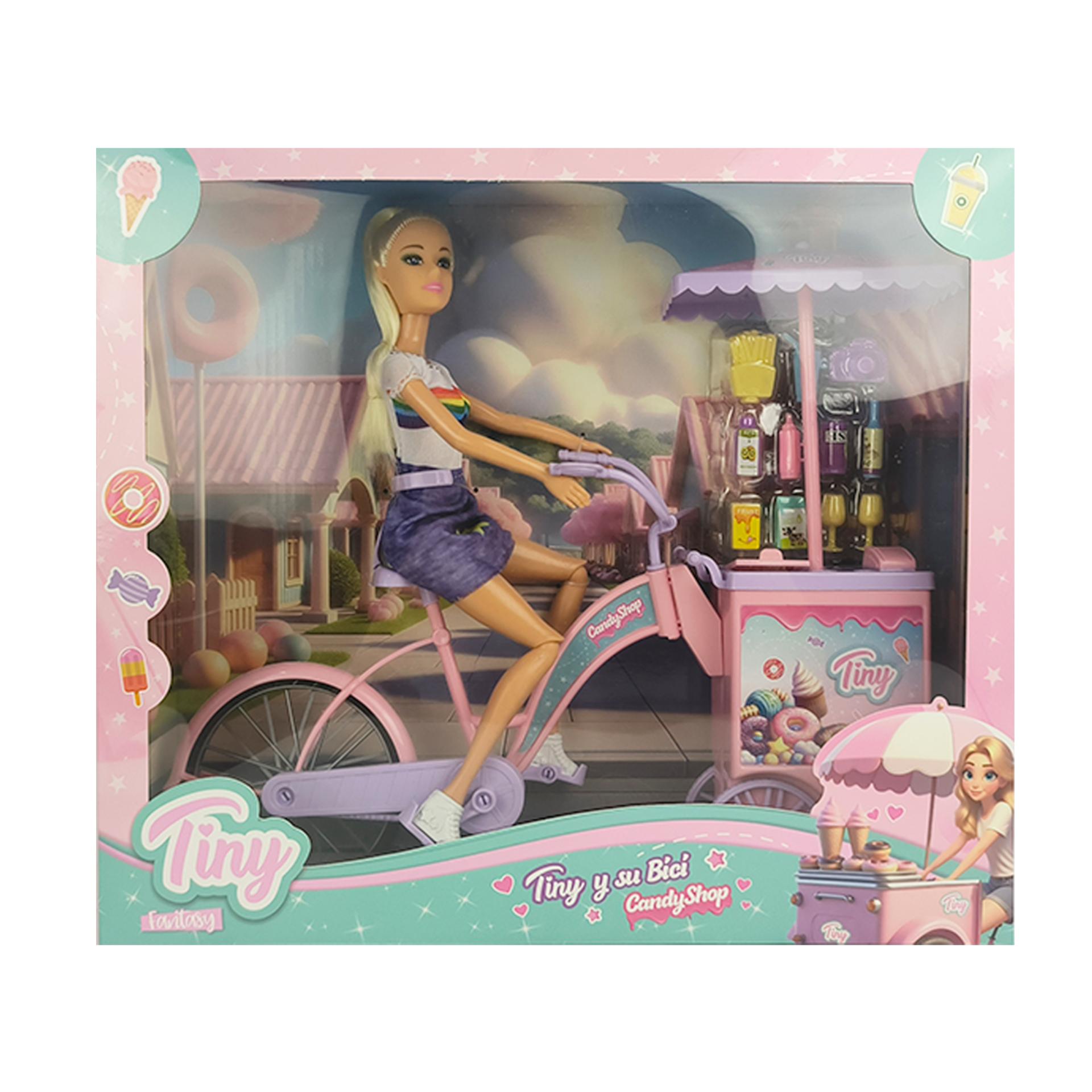 Muñeca Tiny y su bici Candy-55863