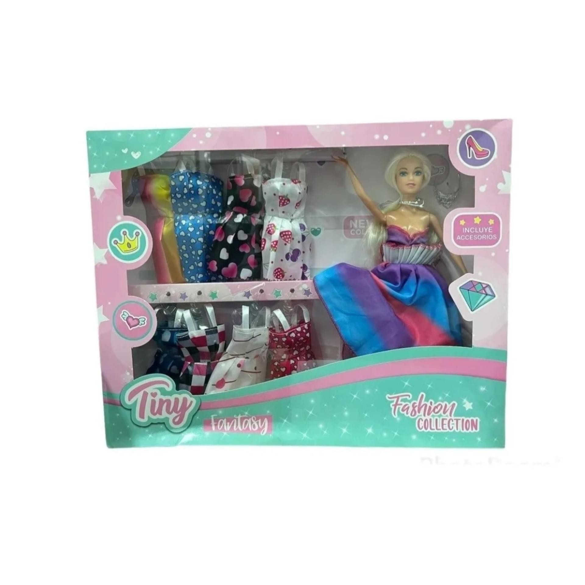 Muñeca Tiny y sus vestidos-53401