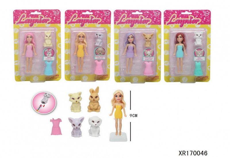 Muñeca + mascota blister-16806/08
