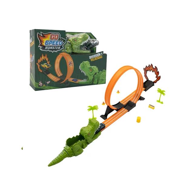 Super pista de autos cocodrilo Go Speed-54352