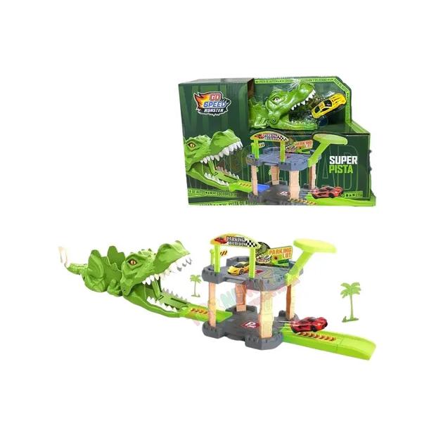Super pista lanza autos Dino-55578
