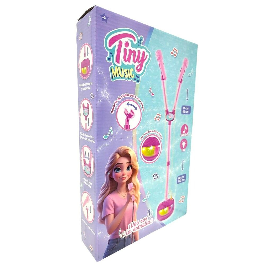 Microfono de pie con luz y sonido-55967