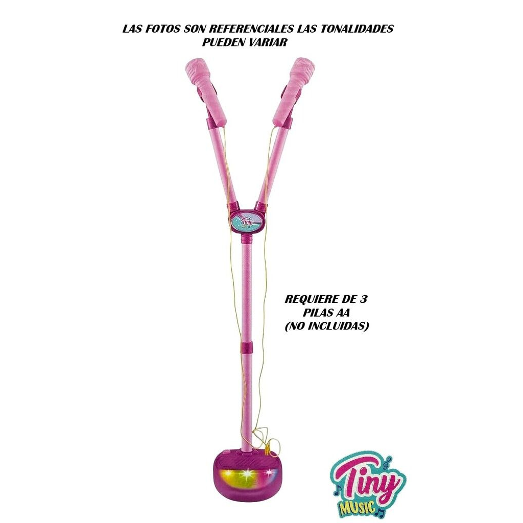 Microfono de pie con luz y sonido-55967