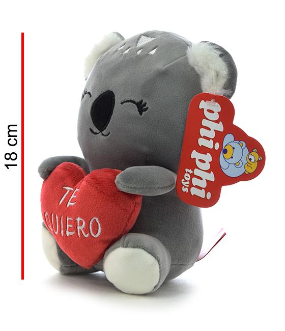 Unicornio y Koala con corazon 18cm-1700