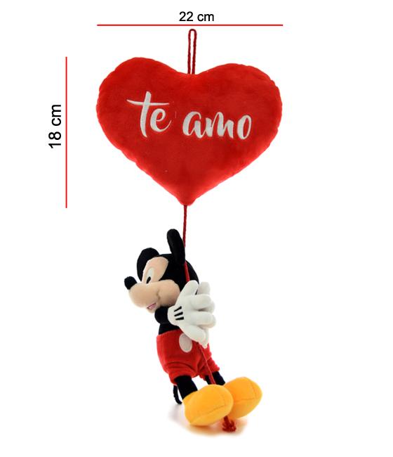 Mickey colgante con corazon 42cm-MY009