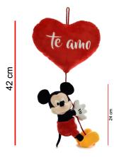 Mickey colgante con corazon 42cm-MY009