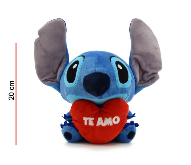 Stitch con corazon 20cm-ST007