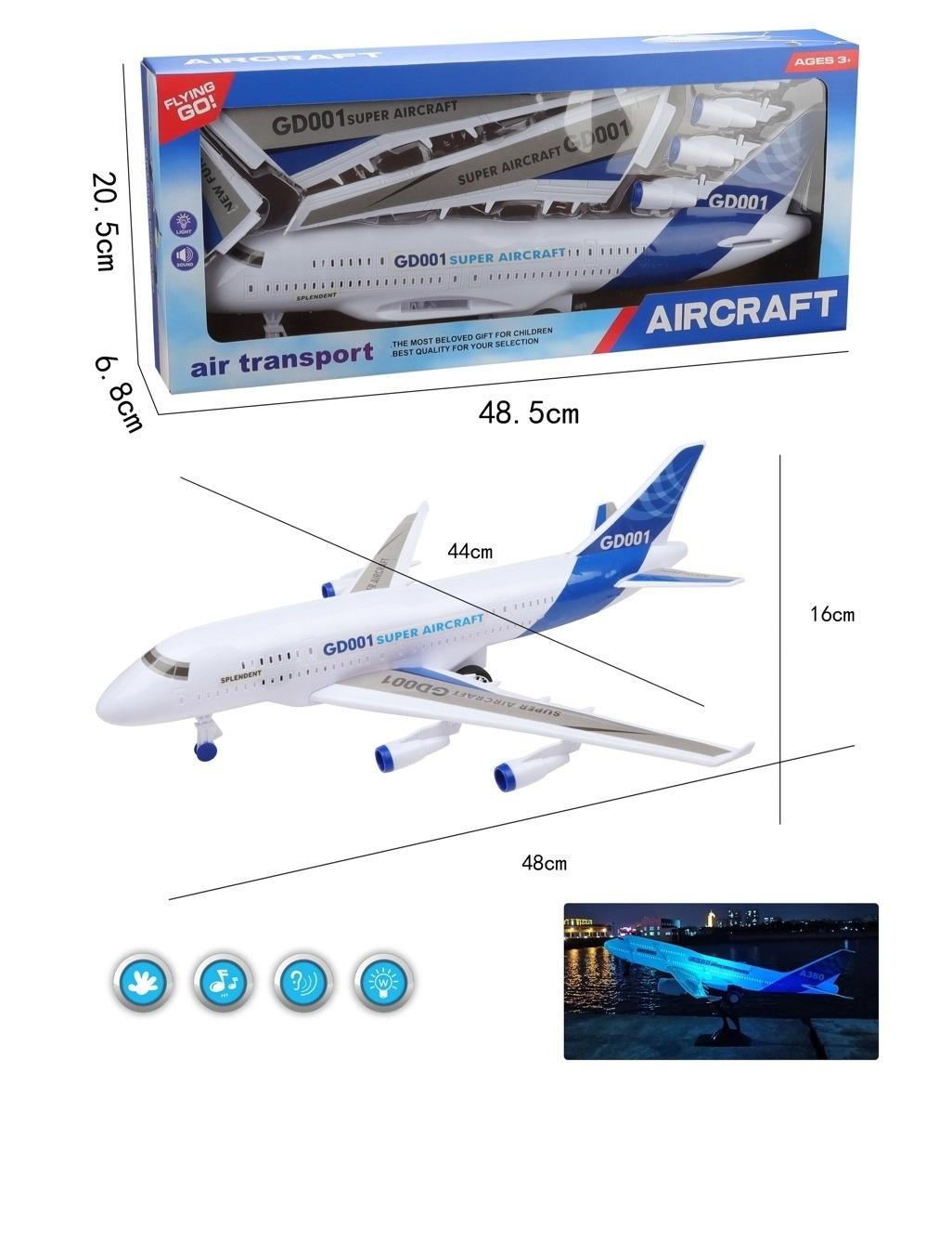 Avion GD001 con luz y sonido - BL9723