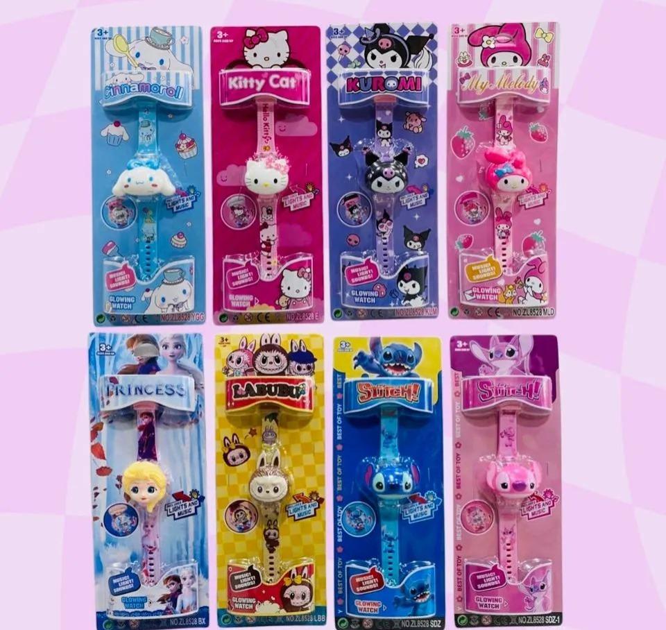 Reloj personajes con luz y sonido