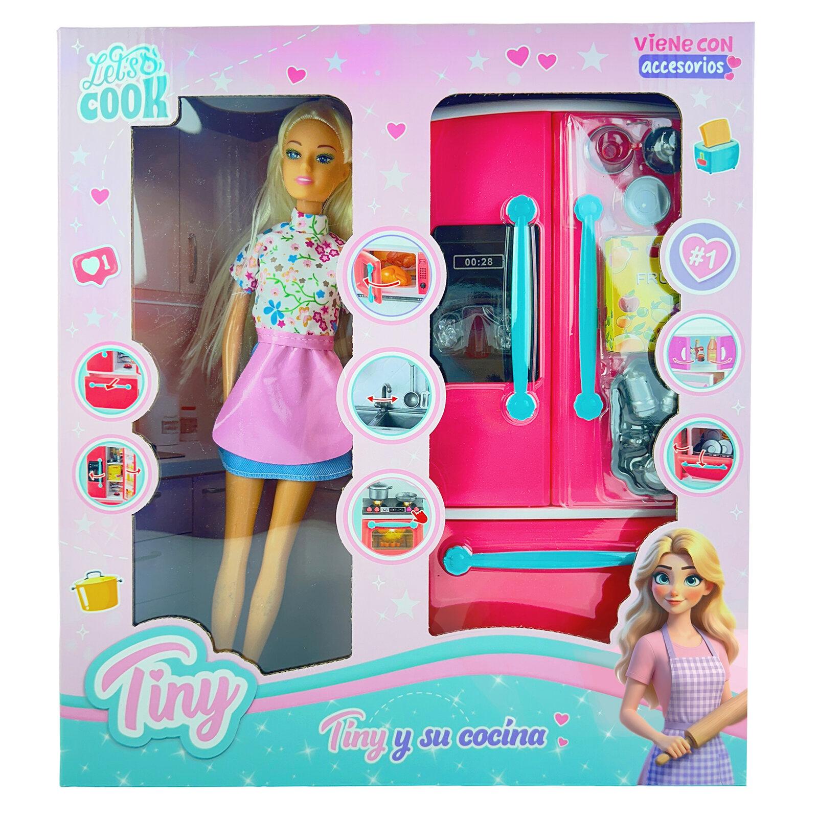 Muñeca Tiny y su cocina con luz-5755