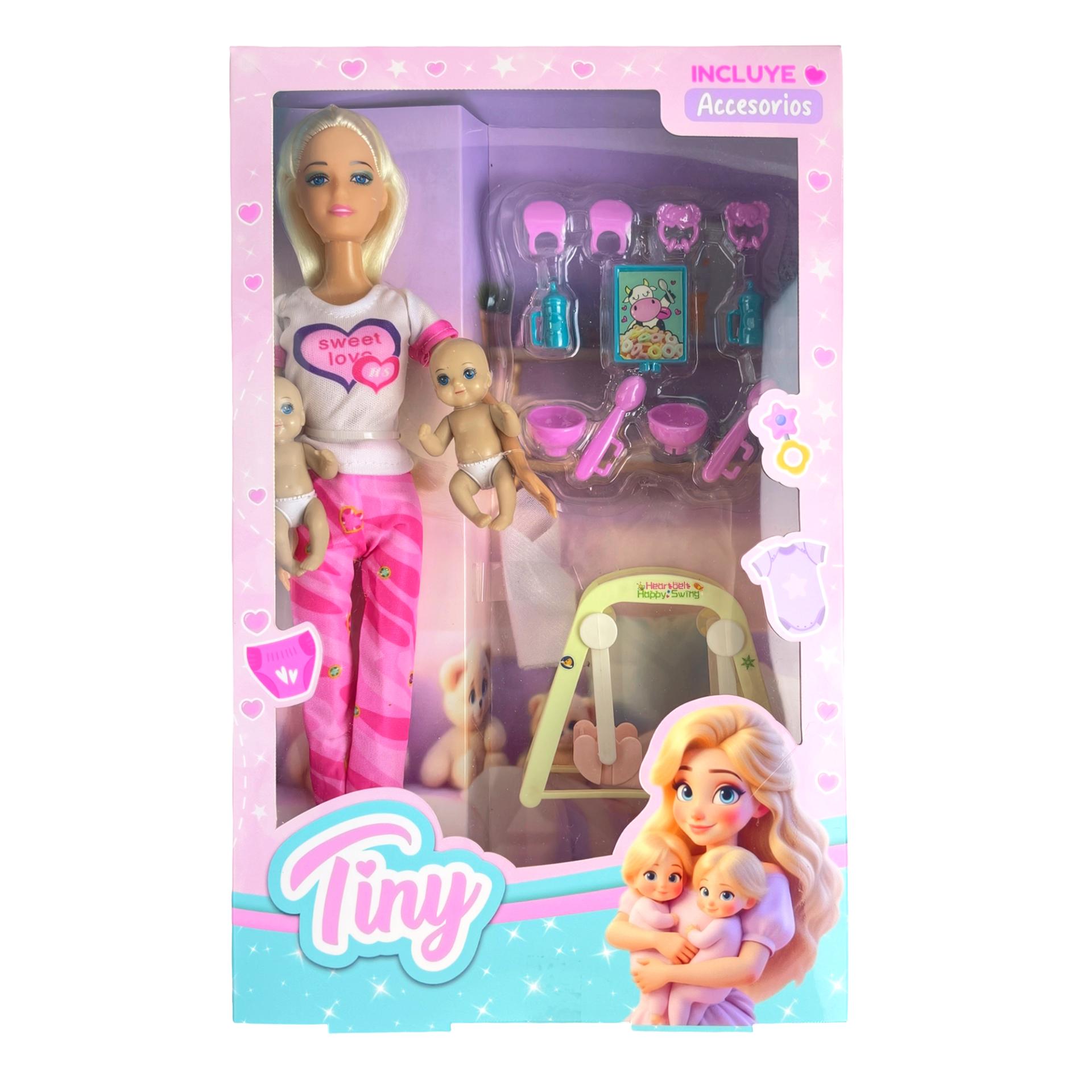 Muñeca Tiny mama mellizos-57559