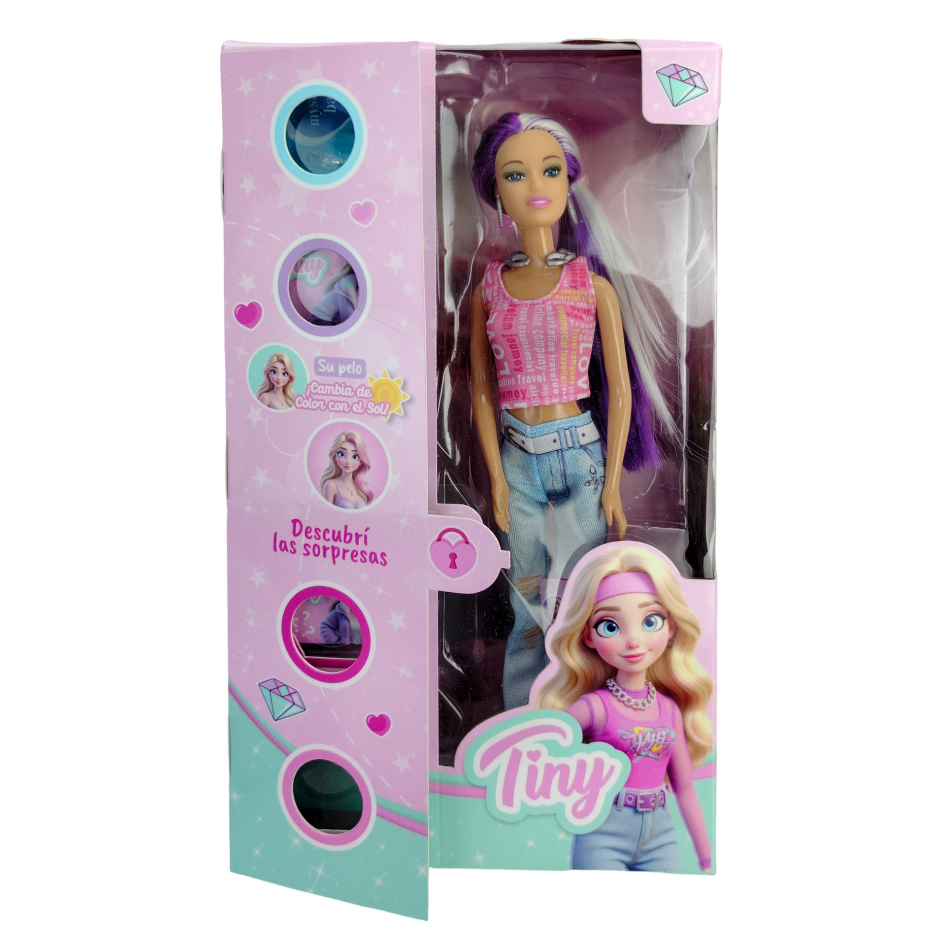 Muñeca Tiny Cabello cambia de color -57560