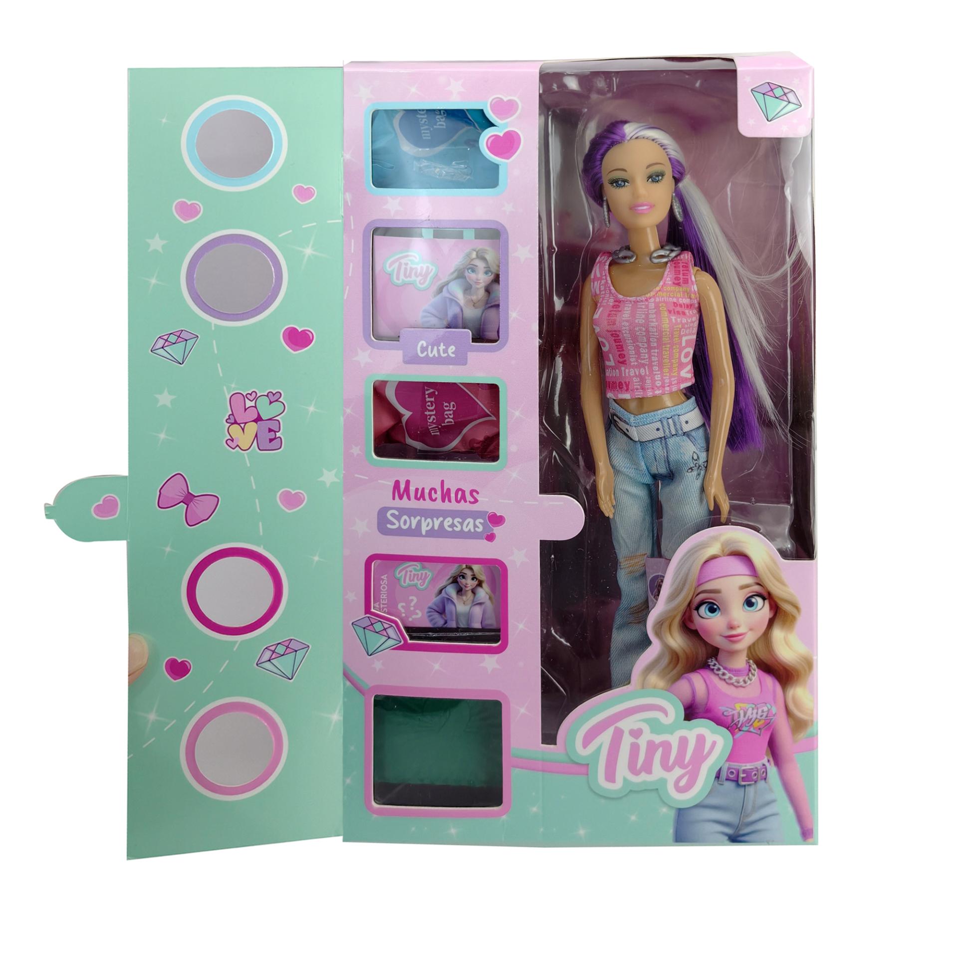 Muñeca Tiny Cabello cambia de color -57560