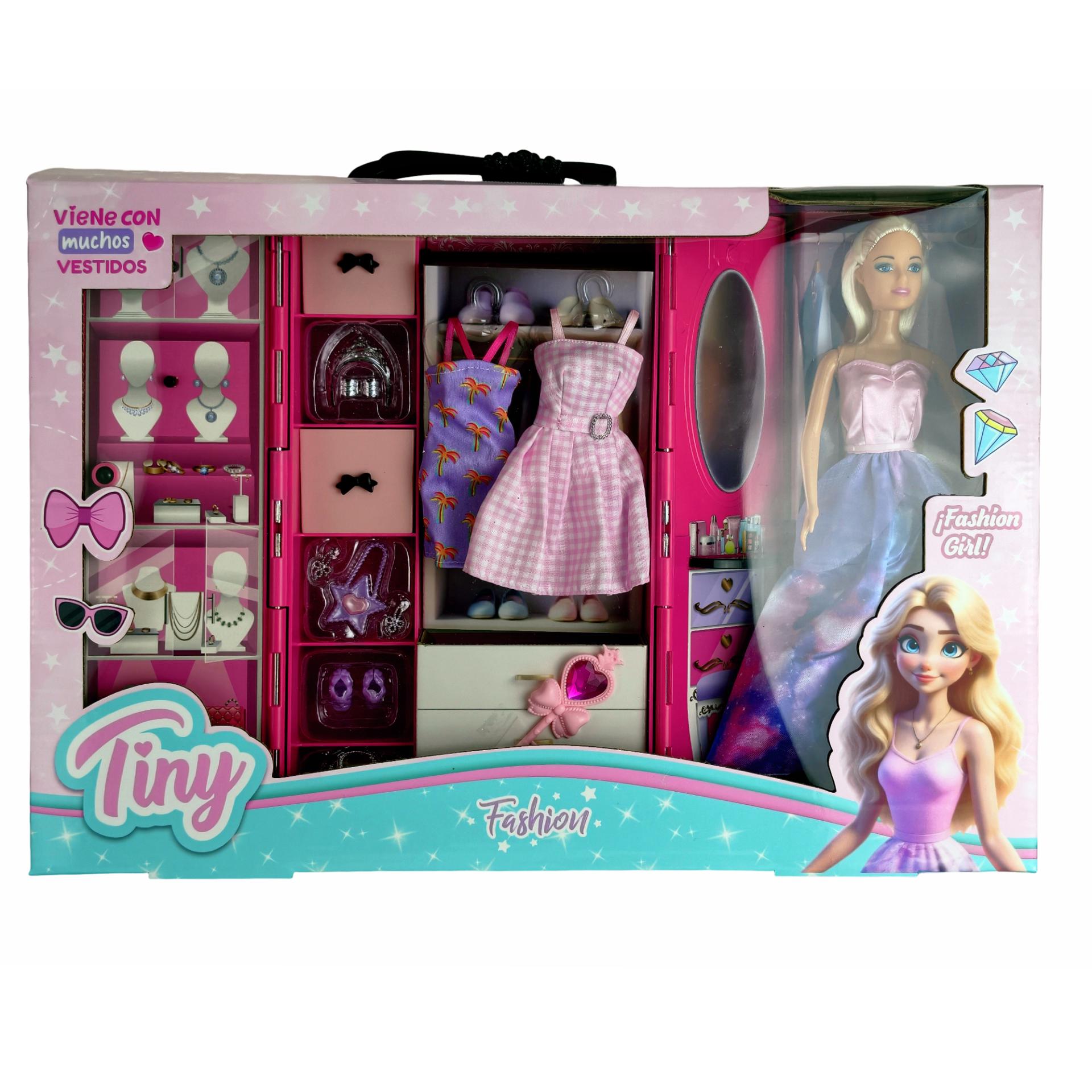 Muñeca Tiny con vestidor-57562