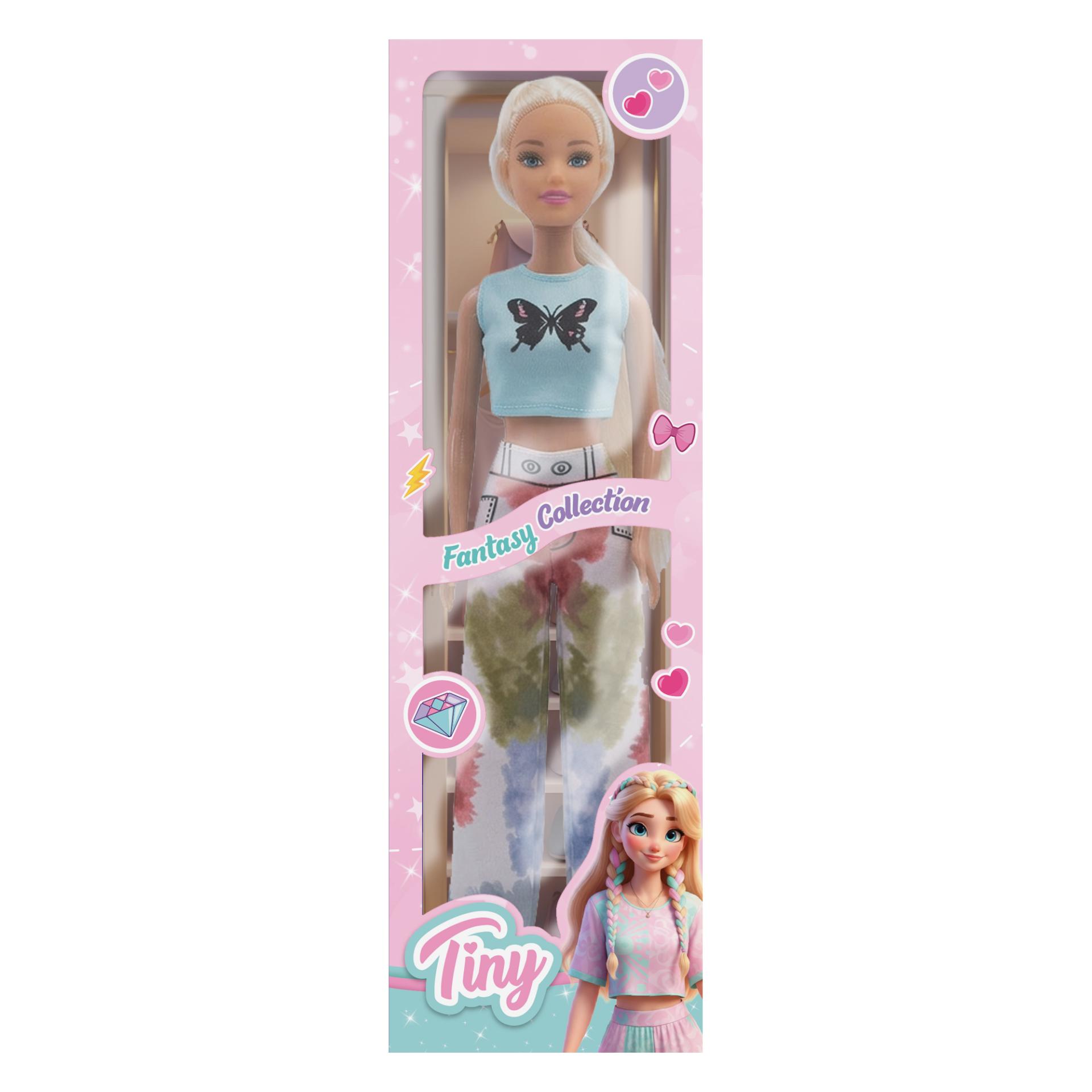 Muñeca Tiny pelos trenzados-57542
