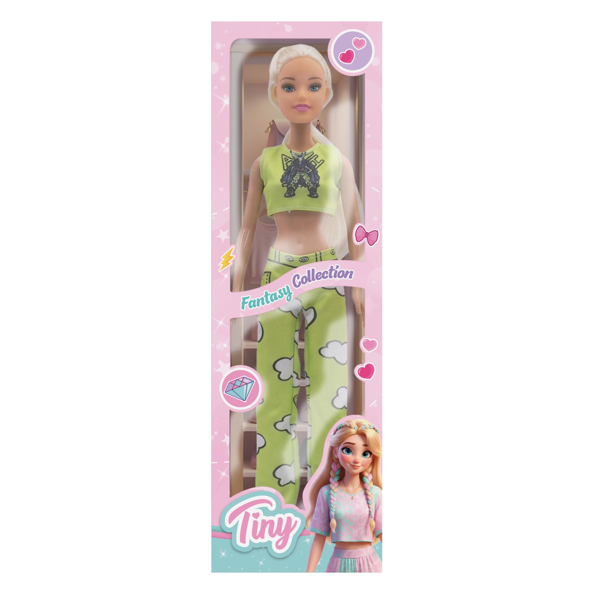 Muñeca Tiny pelos trenzados-57542