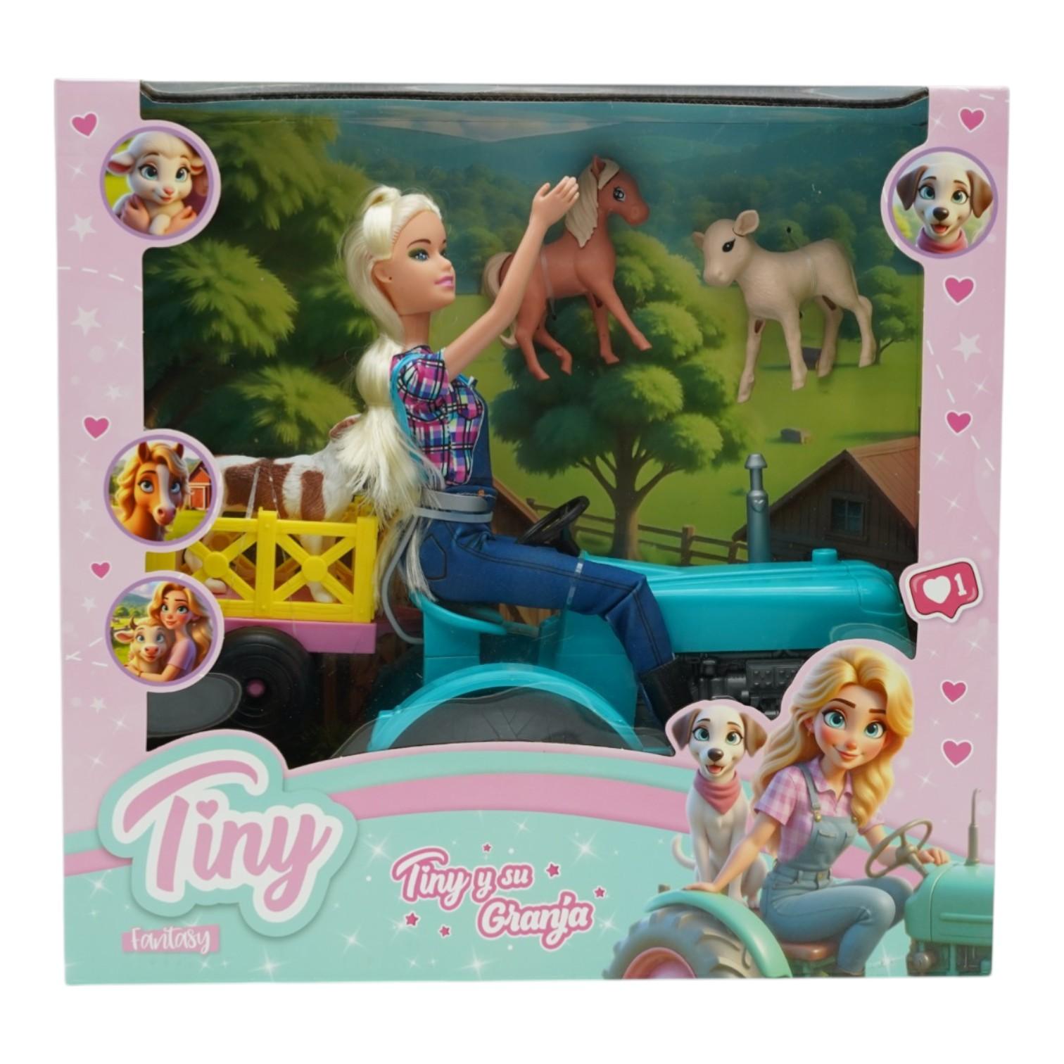 Muñeca TIny y su granja c/tractor-56663
