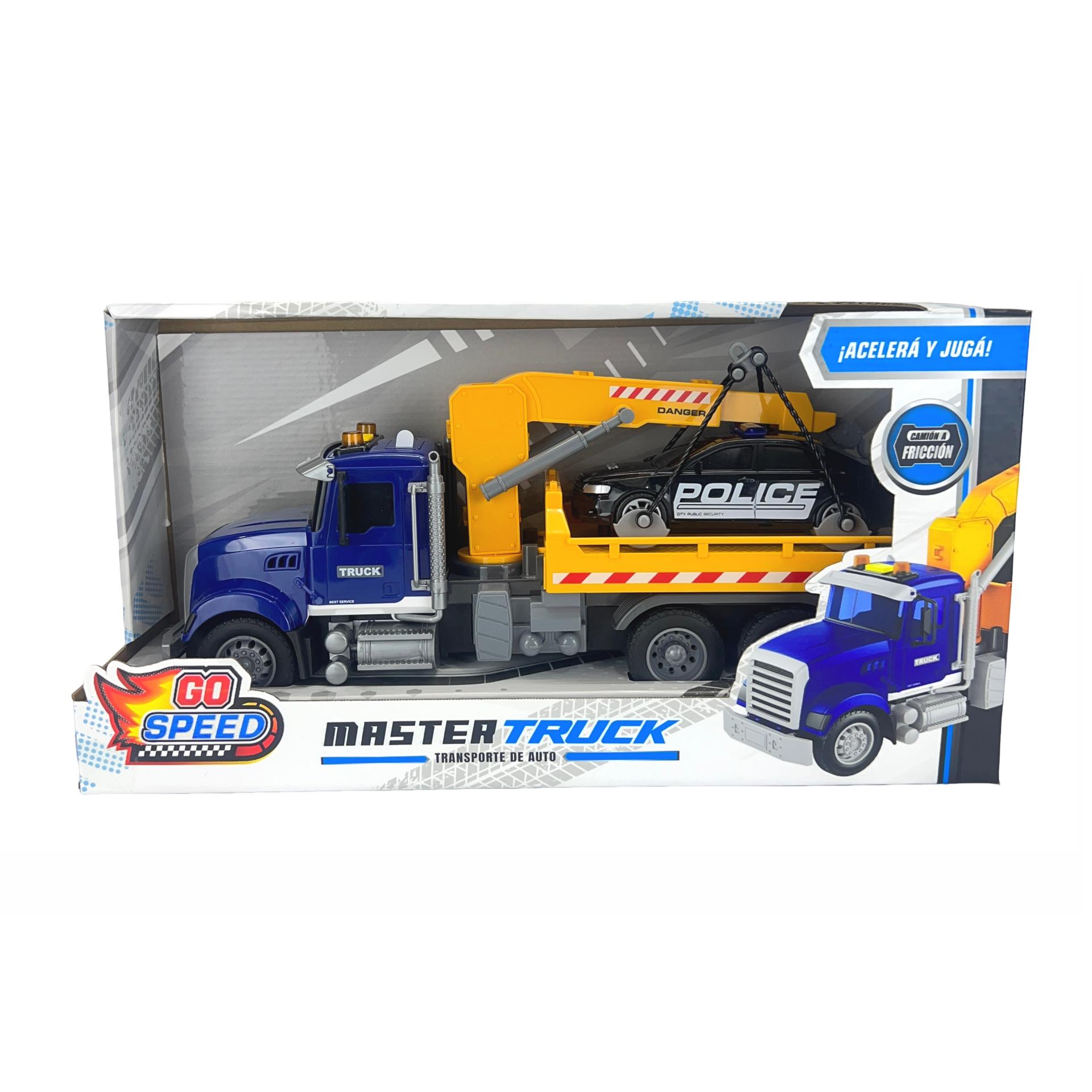 Camion grua a friccionc/luces - 57437