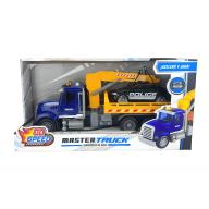 Camion grua a friccionc/luces - 57437