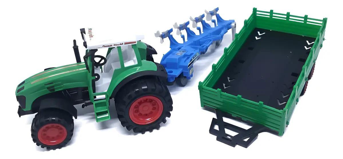 Tractor con acoplado con arado-FD488106